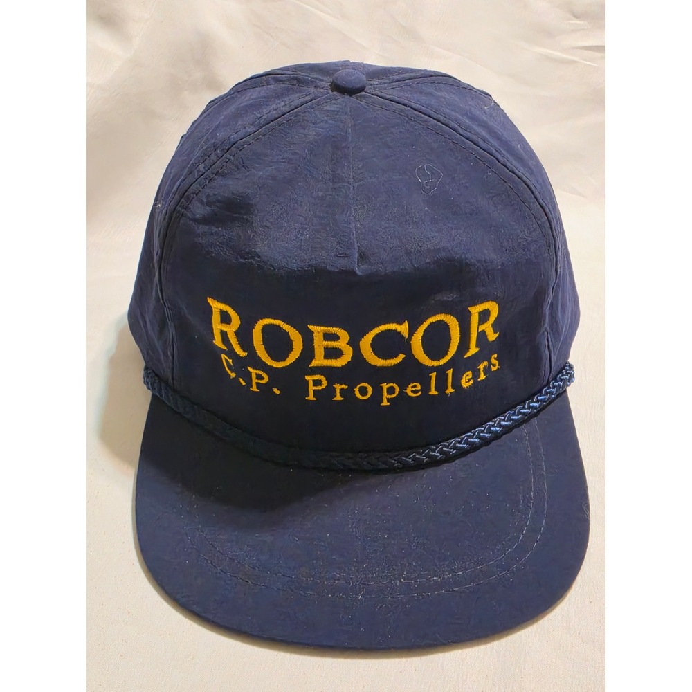Vintage KC Robcor CP Propellers Rope Snapback Hat Mens Cap NEEDS REPAIR